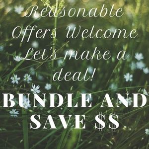 BUNDLE ANY 2+ items for a private discount.